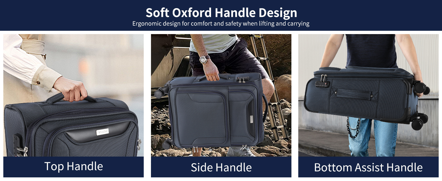 Handle: Ergonomic design for comfort and safety when lifting and carrying