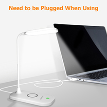 desk lamp with wireless charger