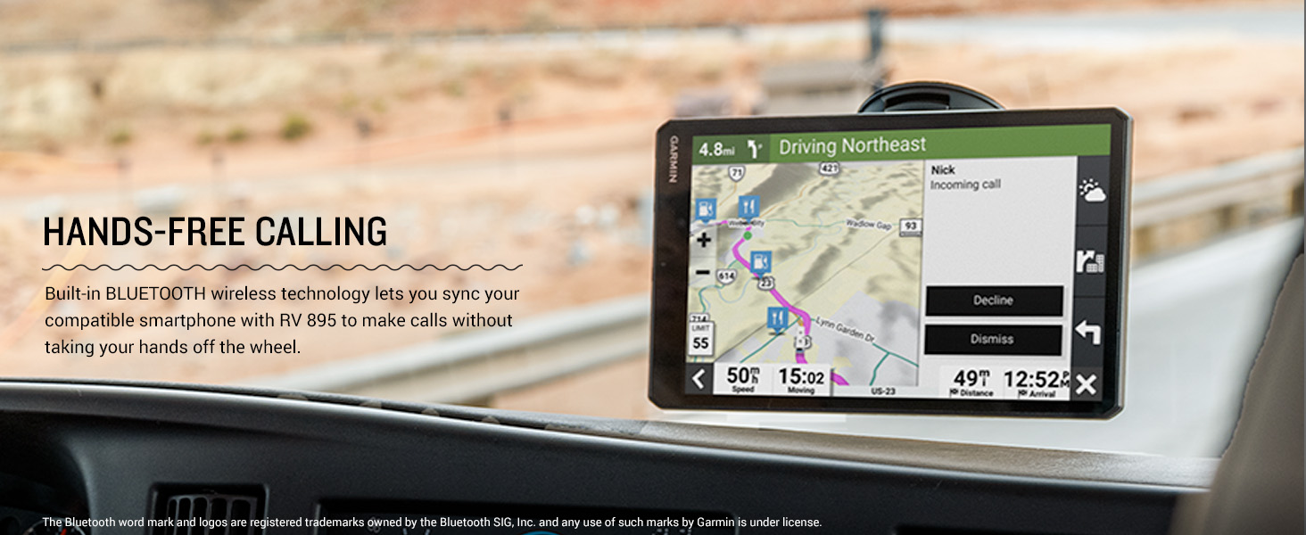 Garmin RV 1095, ExtraLarge, EasytoRead 10” GPS RV Navigator, Custom