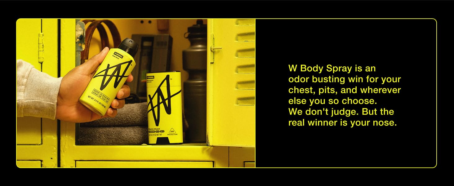 W body spray deodorant