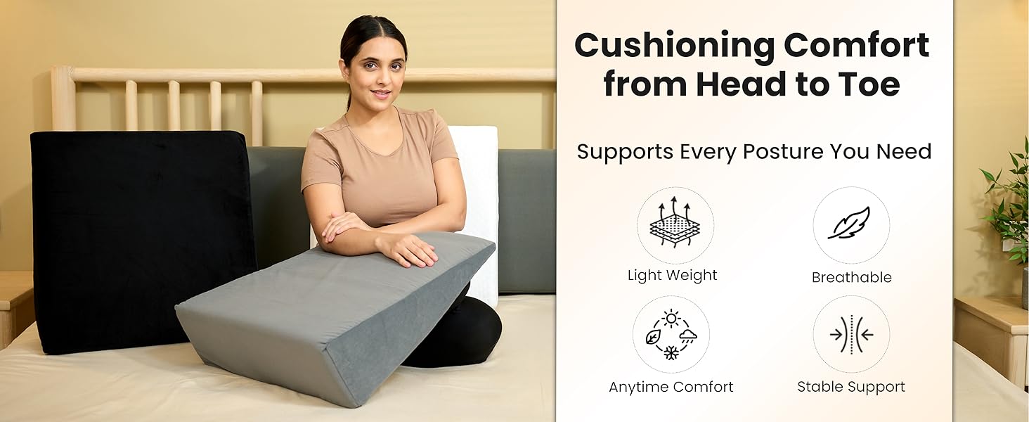 cushioning comfort from head to toe