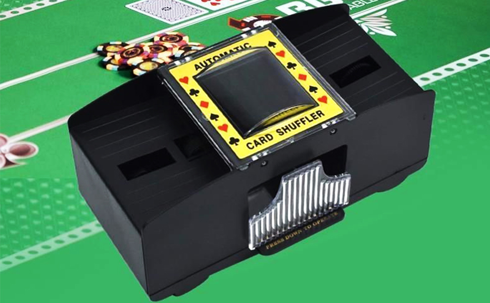 Automatic Card Shuffler for 12 Deck, Battery Operated or