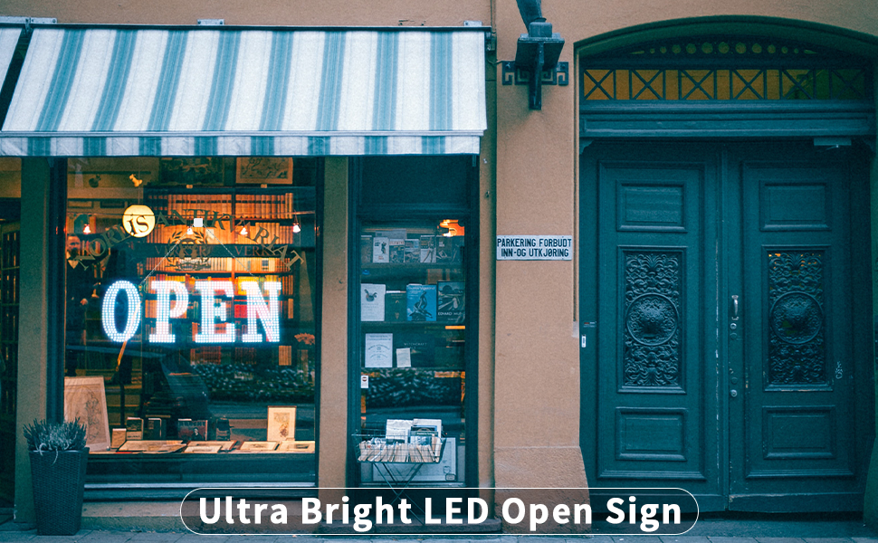 Large LED Open Signs for buiness with 13 Scene Modes, 40