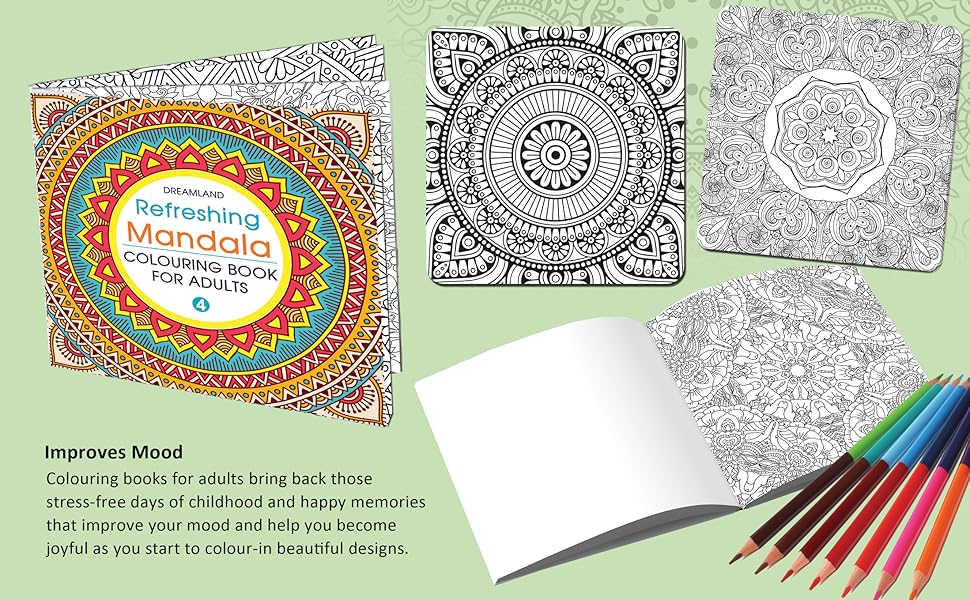 كتاب تلوين ماندالا المنعش للكبار، الكتاب 4، 9350899183