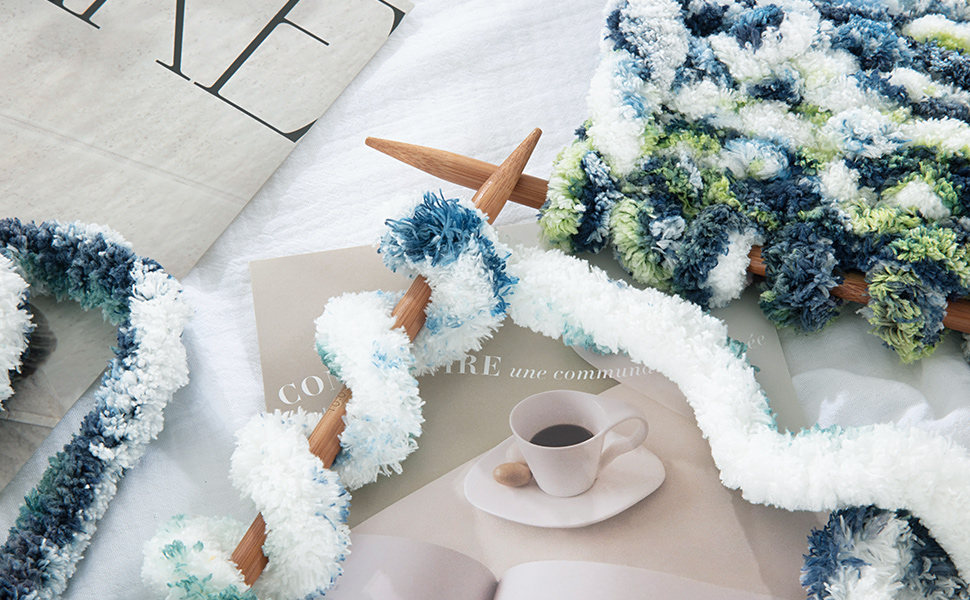 HOMBYS Super Bulky Giant Thick Yarn for Hand Knitting and Crocheting, Big Soft Plush Yarn for Chunky Blanket, Tie-Dye B6c5f81c 58b0 4ca4 9941 38f6676ba1bb. CR0,0,970,600 PT0 SX970 V1