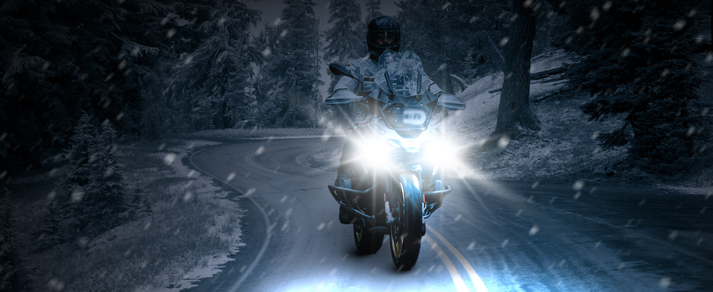 LEDOPPO Motorcycle Auxiliary Lights Kit LED Spot Driving