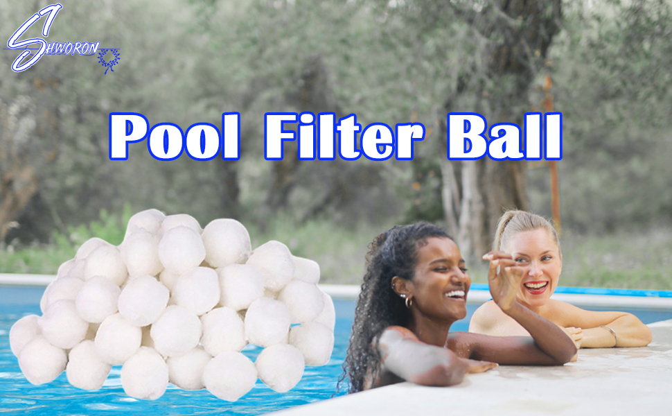 1.5Lb Pool Filter Balls Pool Filter Media for Swimming Pool Sand Filters (Equals 50