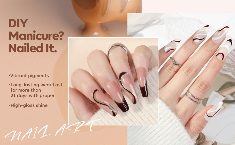 winter fall nail art