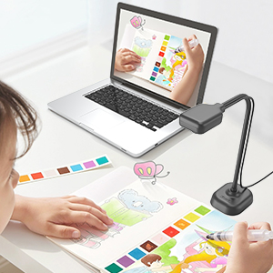 Document Camera for Teachers and Classroom, USB Webcam/Doc Camera
