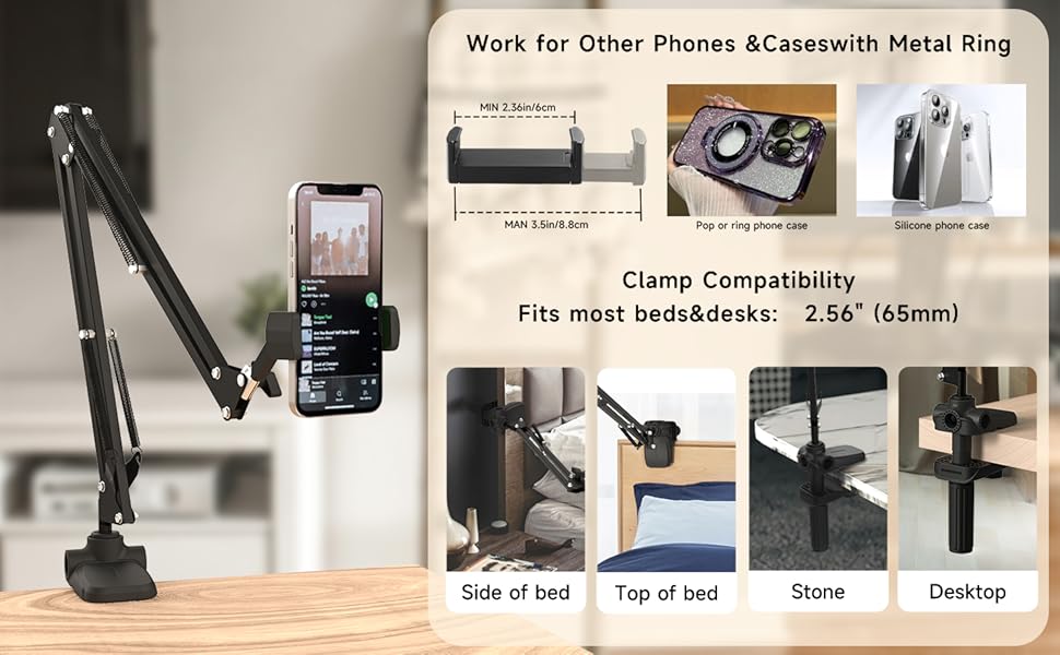 Phone Holder for Bed