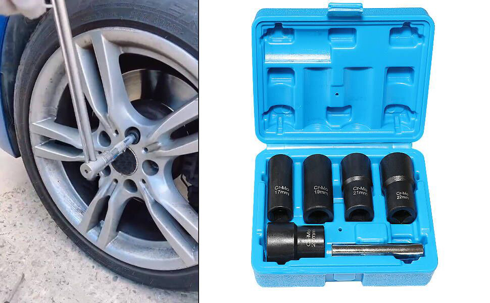 DPTOOL Lug Nut Remover Socket Set, Wheel Locking Stripped