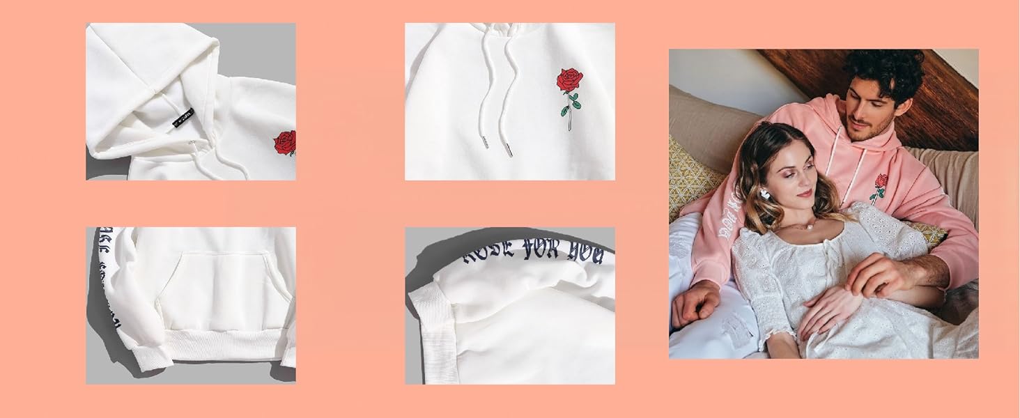 Men Graphic Hoodies Hoodie Fall Sweatshirt Fleece Casual Hooded Pullover