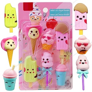 animal eraser set, fancy erasers for kids puzzle eraser for kids, cute stationary for girls