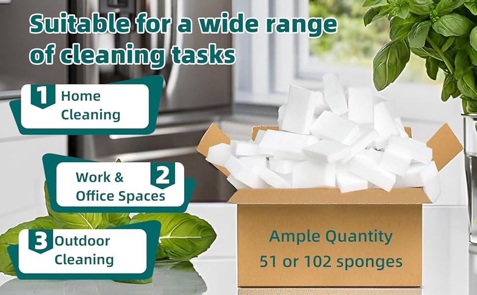 suitable for a wide range of cleaning tasks 51 or 102 sponges