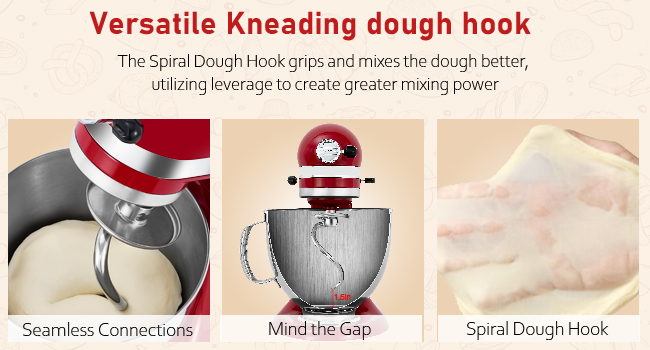 kitchenaid stainless dough hook