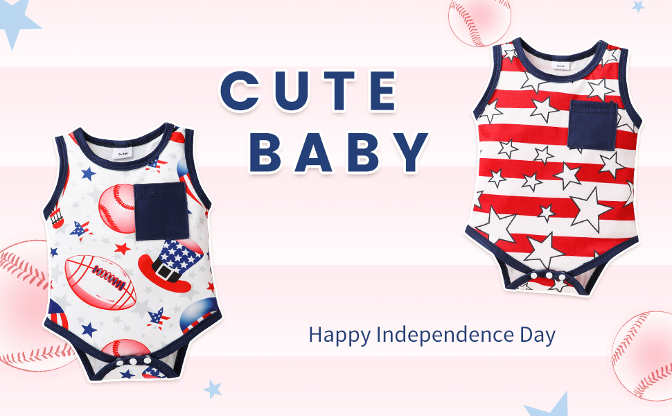 Amazon.com: 4th Of July Romper Newborn Baby Girls Boys
