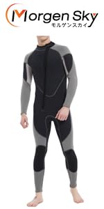 Amazon | MORGEN SKY ウェットスーツ 3mm チェストジップ メンズ