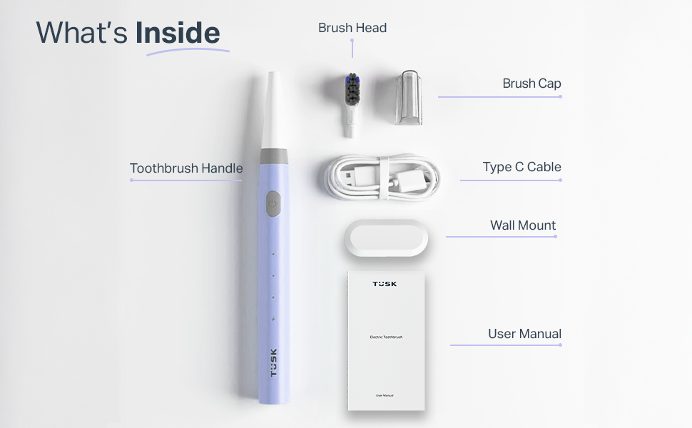 smart toothbrush with wall mount