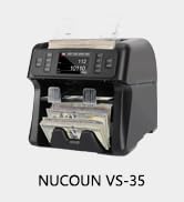 NUCOUN VS-35 Mixed Denomination Money Counter Machine,with Reject Pocket,Support USD/EUR/MXN/CAD ...