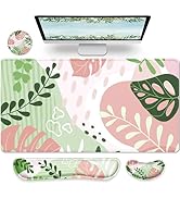 Gimars 3 in1 Mouse Pad and Keyboard Wrist Rest, Large Gaming Mouse Pad 
Keyboard Wrist Support f...