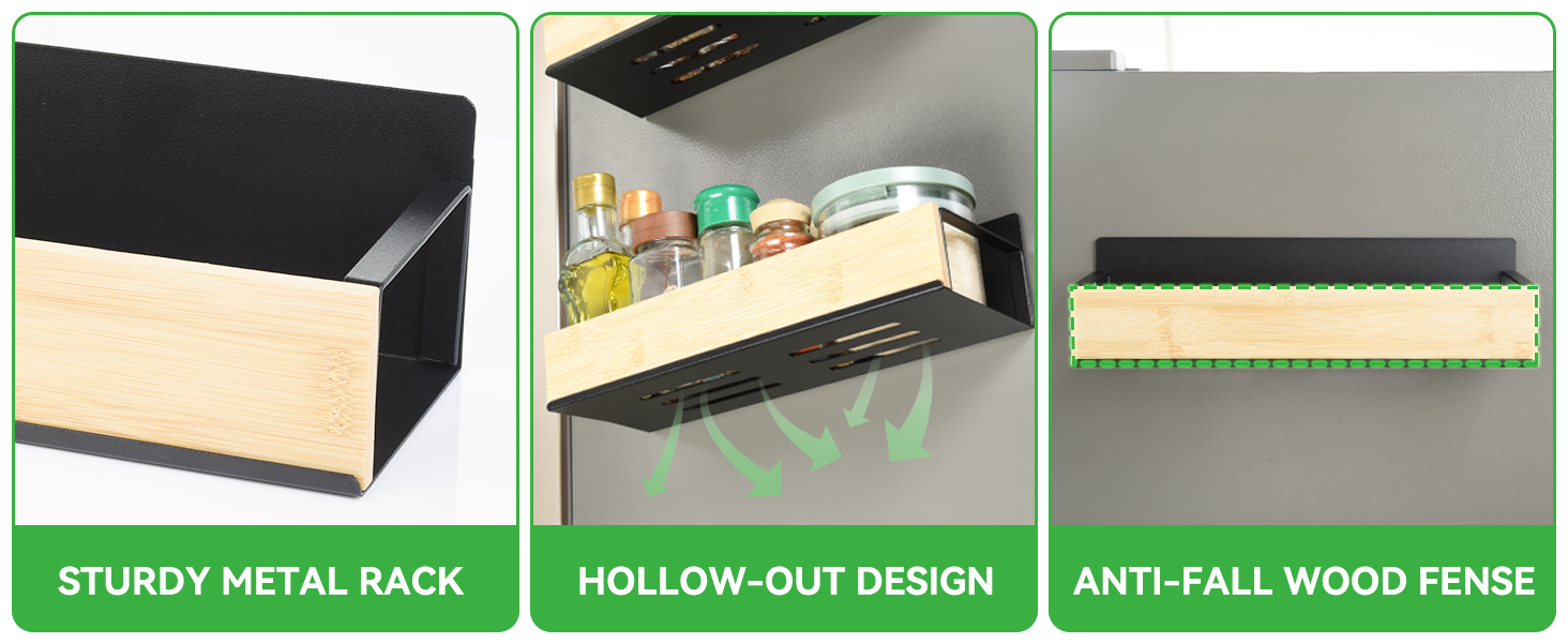 Magnetic Spice Rack for Refrigerator