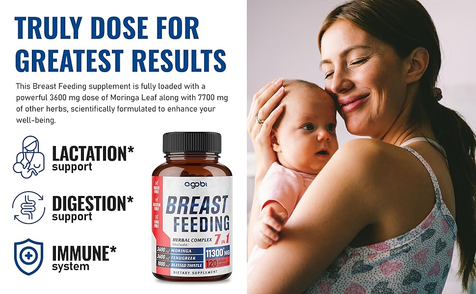 agobi Herbal Breastfeeding Supplements 11300mg Equivalent