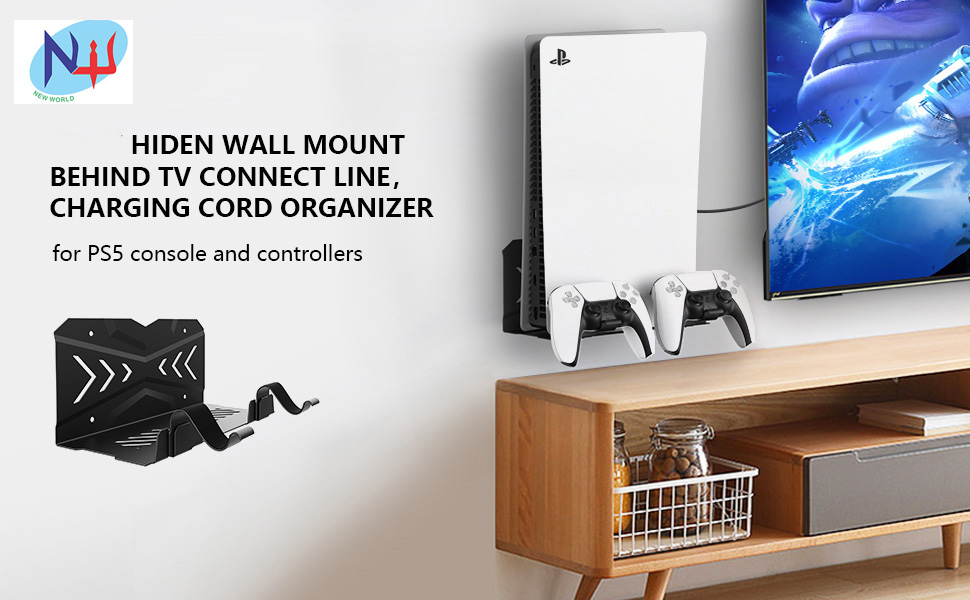 New World For PS5 Wall Mount Stand ,Wall hang stand For PS5 Digital