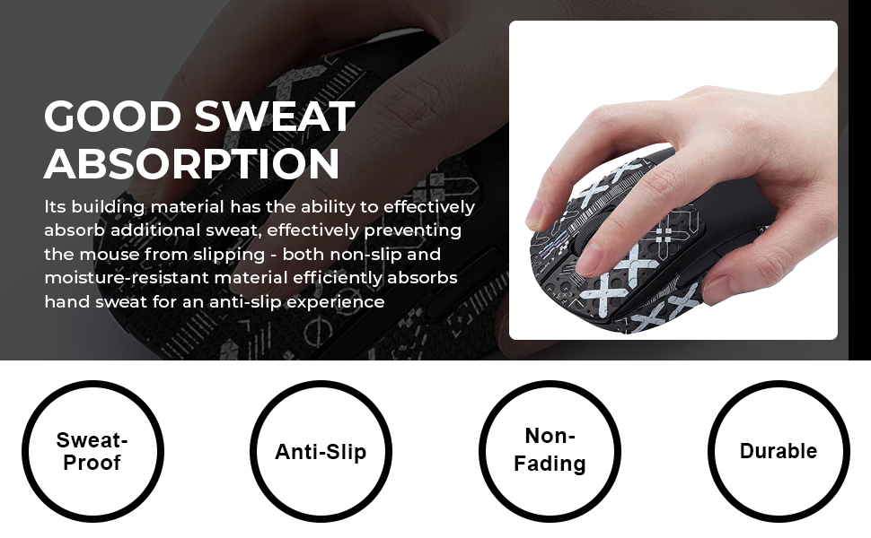 Verilux Mouse Tape Anti-Slip Skin Compatible with G Pro Wireless