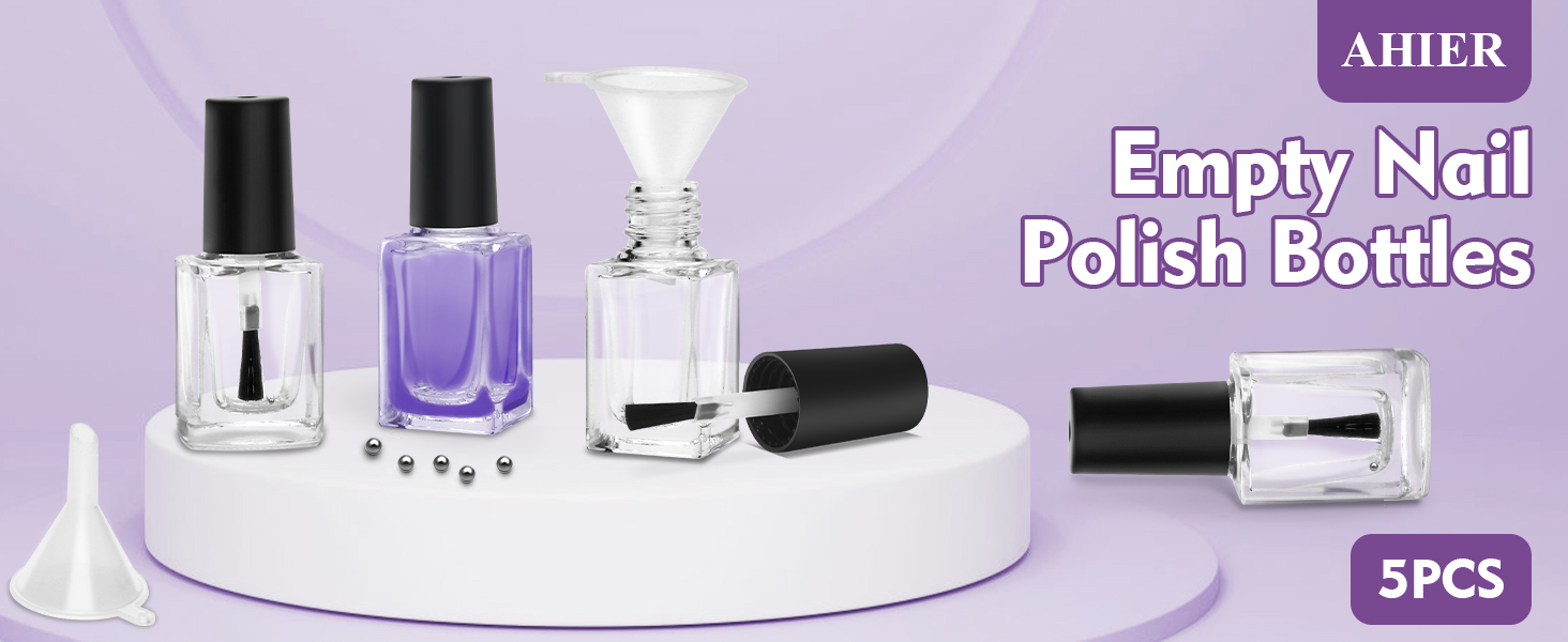 empty nail polish bottle