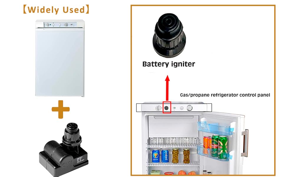Techomey 4 Outlet Grill Ignitor, Spark Grill Generator, Charbroil Gas Grill Igniter