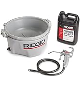 RIDGID 10883 Model 418 Oiler with Premium Thread Cutting Oil, Silver