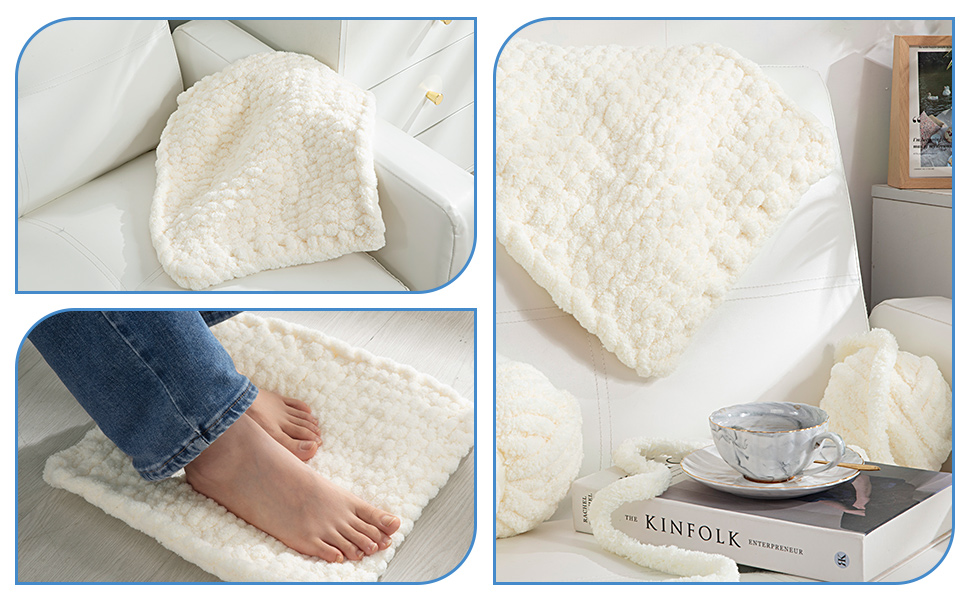 HOMBYS Super Bulky Big Yarn for Chunky Blanket, Fluffy Soft Jumbo Yarn with Circular Needle & Crochet Hook
| HOMBYS B70d296b 5f8e 4f07 9336 4e091b588580. CR0,0,970,600 PT0 SX970 V1