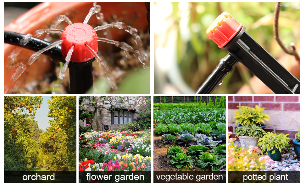 40PCS Drip Emitters for 1/4" Drip Irrigation Tubing