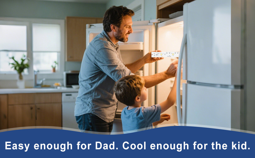 New Upgraded WR55X26671 Refrigerators LED Light Bulb for GE LED Refrigerator Light Bulb Replacement and GE Freezer Bulbs Replacement PS11767930 AP6035586 4468532 EAP11767930 3pcs 2 WR55X26671