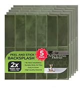 Peel and Stick Backsplash Tiles, 3D Wall Panels with Commercial-grade Adhesive, Extra Thick Water...