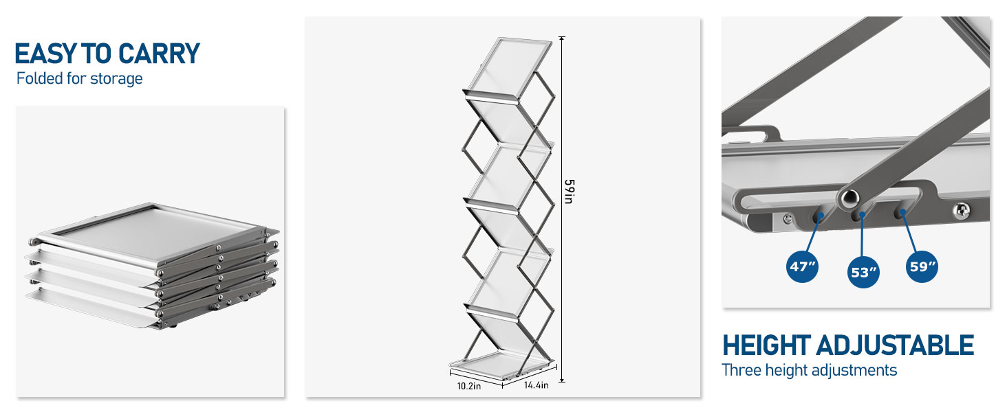 Foldable Magazine Rack