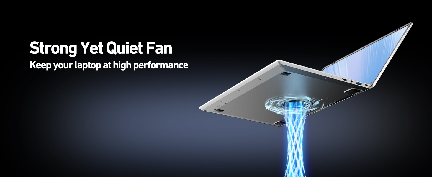 laptop with cooling fan
