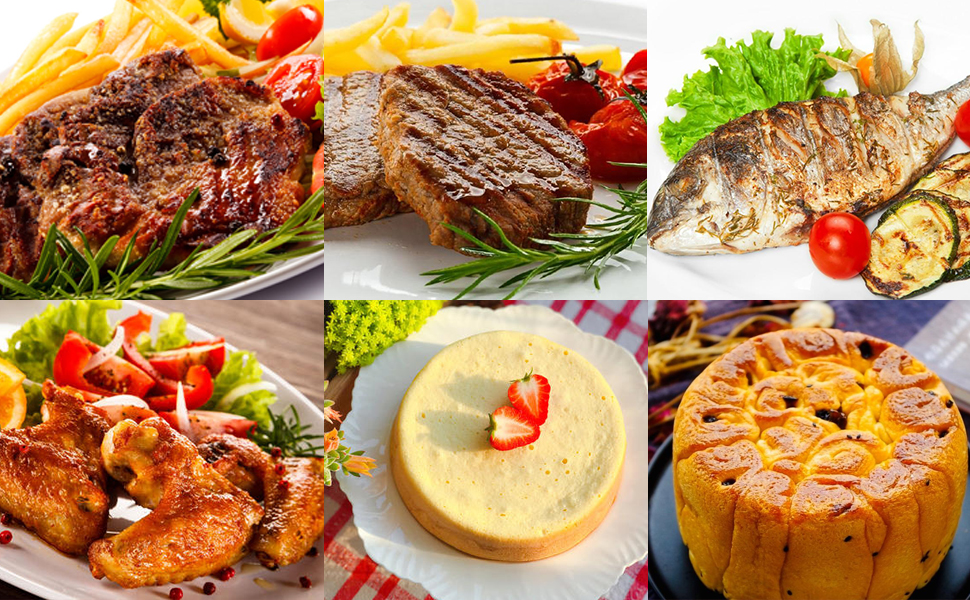 Nictemaw 17in1 Pressure Cooker, 6QT Air Fryer Electric