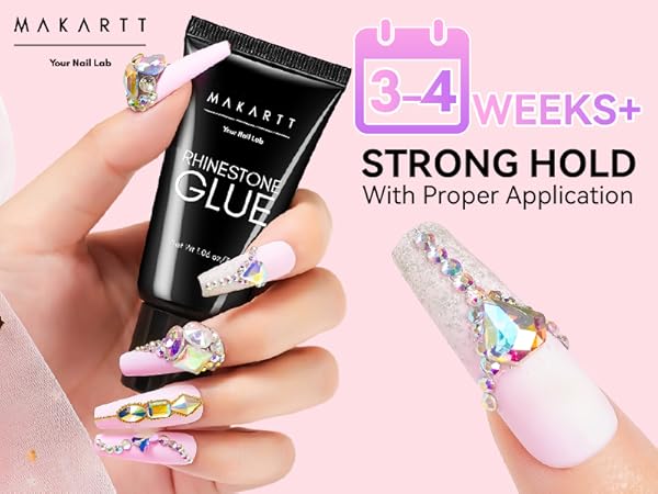 super strong nail rhinestone glue