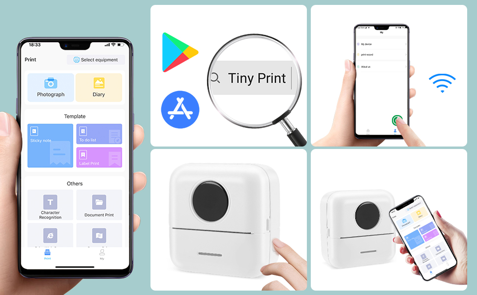 Wireless Inkless Pocket Printer