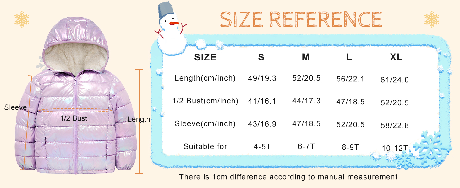 Girls' Coats Girls Winter Jacket Padded Coat Hooded Quilted Jacket