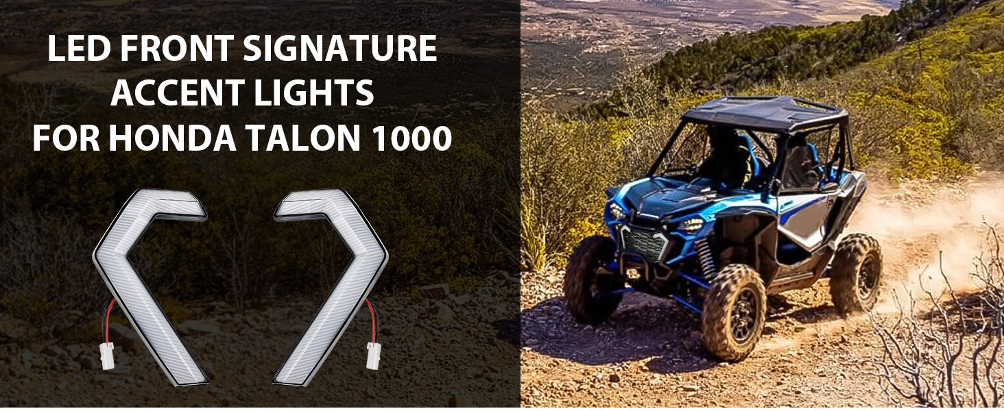 SAUTVS LED Turn Signal Fang Lights for Honda Talon 1000