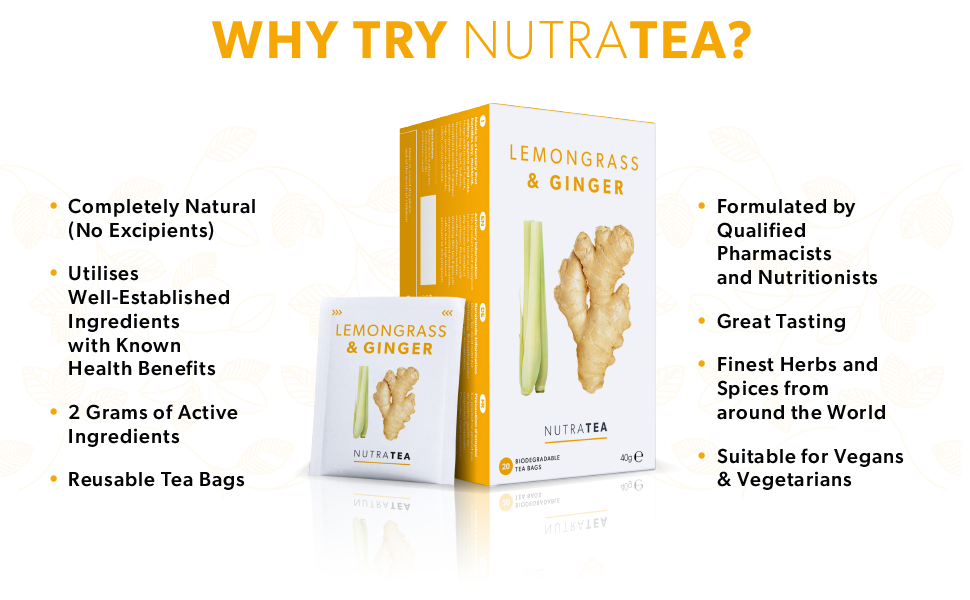 NutraTea Lemongrass & Ginger Functional Herbal Tea - Why NutraTea?