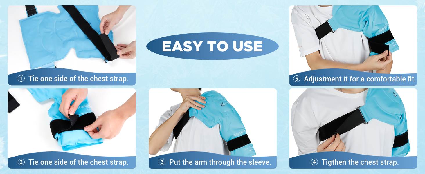 Comfytemp Shoulder Ice Pack, Reusable Shoulder Ice Pack Wrap for Hot