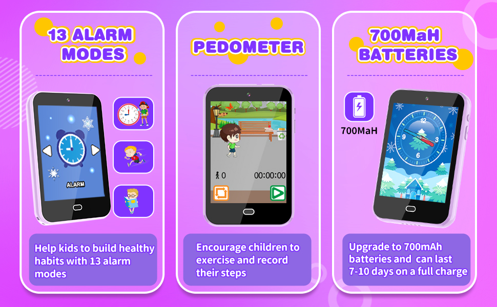 Kids Phone Gifts for 3 4 5 6 Year Old Girl, Touchscreen