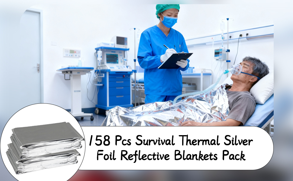 emergency blankets survival bulk thermal camping kit mylar cold weather homeless pack supplies