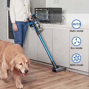 Proscenic I10 Cordless Vacuum Cleaner, VBoost Technology, 4 In 1 Hoover With 350W Motor, 3 Adjustable Modes, LED Touch Display, Removable Battery, 50min Runtime 13 1