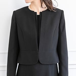 Amazon | [CARETTE] 1003714洗えるブラック前ファスナー