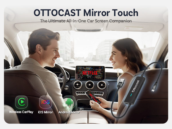 Amazon.com: OTTOCAST Mirror Touch with Wireless Carplay Adapter