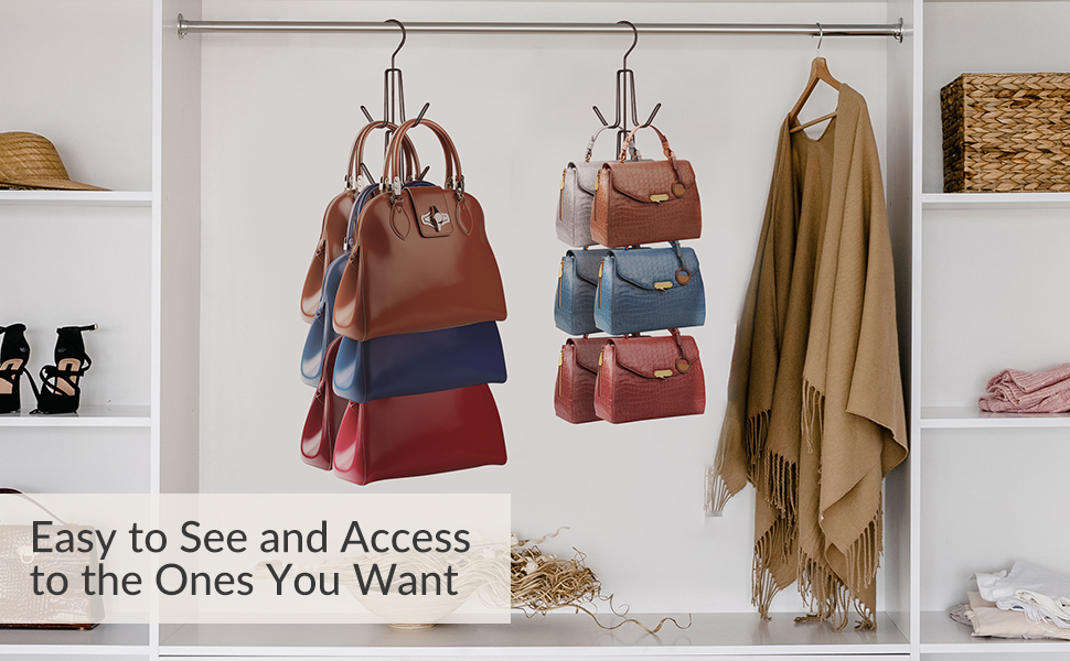 ZEDODIER Purses Handbags Hangers, Purse Handbag Holder